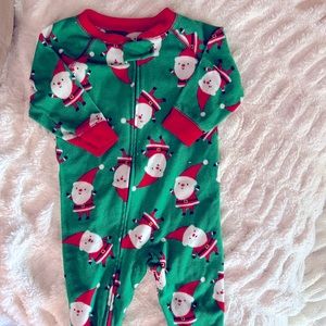 Christmas onesie pajamas, size 12 months